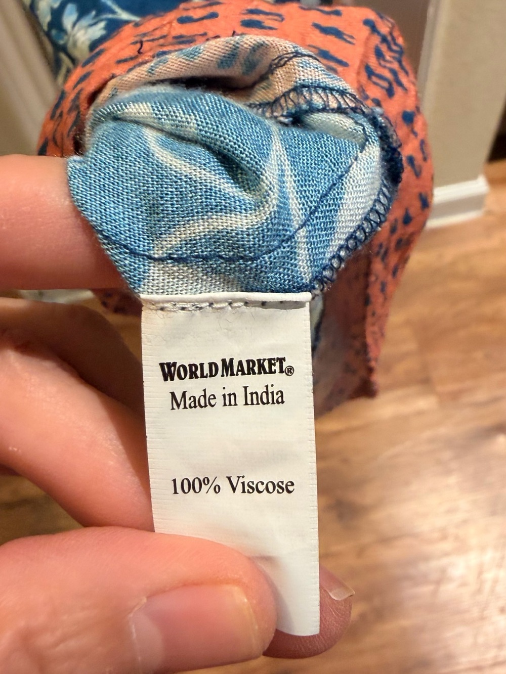 World Market Teal Floral Boho Maxi Dress with a Beautiful Romantic Print - Picture 8 of 8